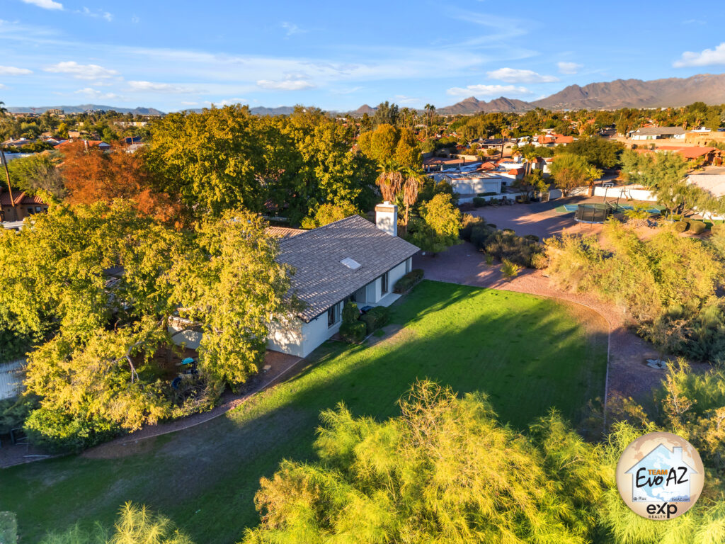 Covered patio overlooking oversized backyard on cul-de-sac lot