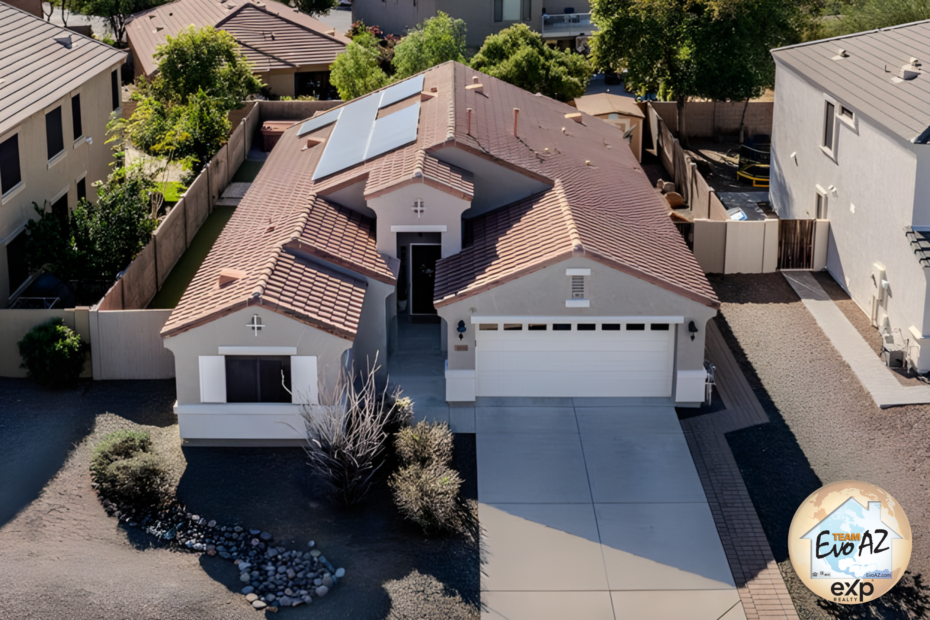 Solar-powered home in Desert Peak Phoenix AZ with modern upgrades and energy-efficient features
