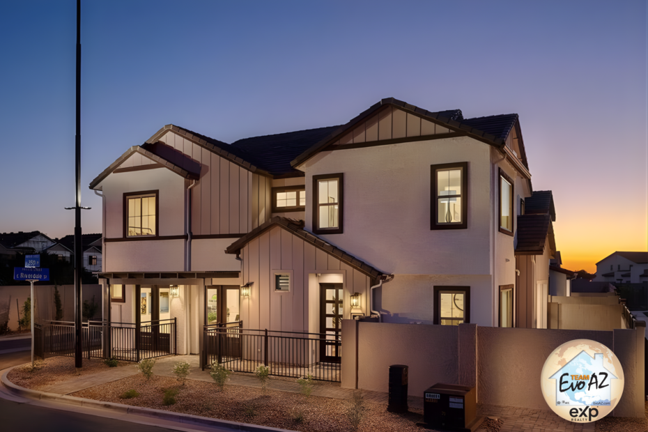 Mesa AZ new build home in Grove District gated community