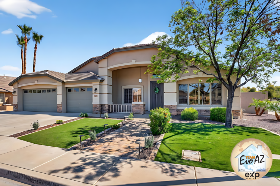 Chandler AZ home in Kerby Estates with private pool. Updated kitchen with quartz countertops